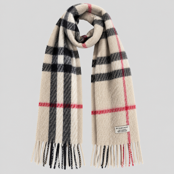 Burberry Schal Nr. 1, Creme Karo