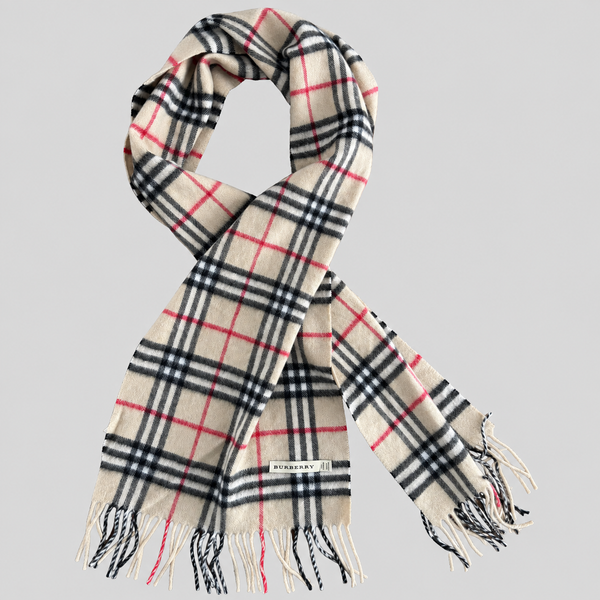 Burberry Schal Nr. 2, Kamelbraun Karo
