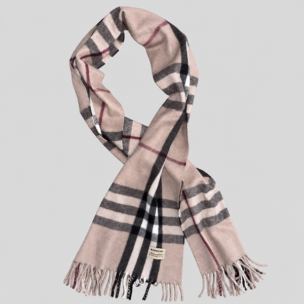 Burberry Schal Nr. 9, Altrosa Karo